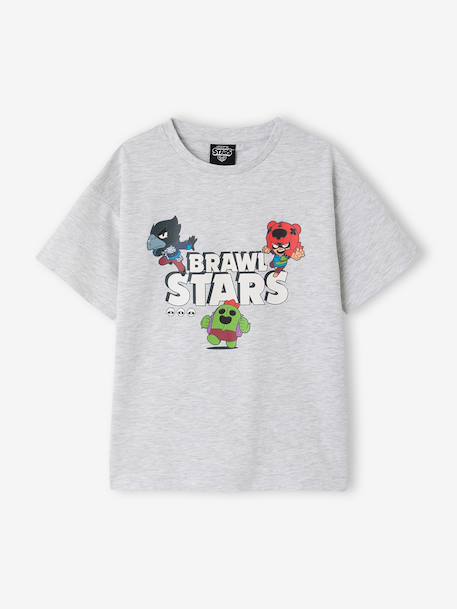 Ensemble pyjashort Brawl Stars gris chiné 2 - vertbaudet enfant 