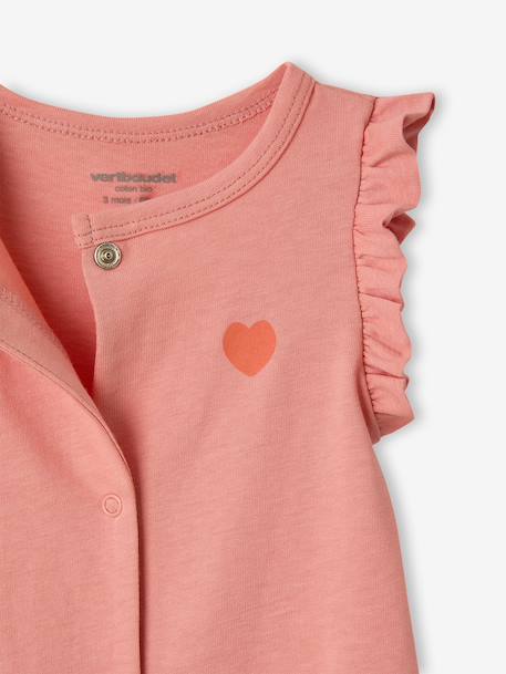 Lot 2 combishort bébé fille coton bio écru 5 - vertbaudet enfant 