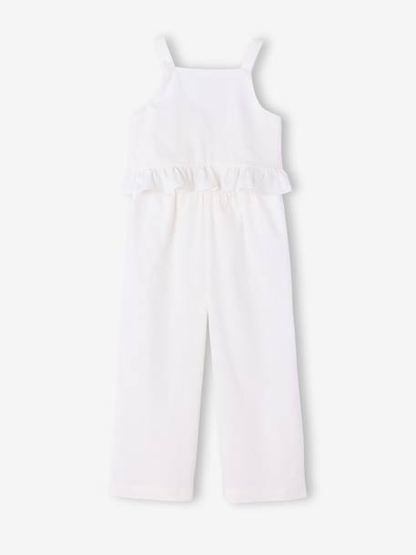 Ensemble pantalon haut bretelles blanc 2 - vertbaudet enfant 