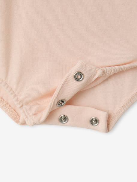 Body bébé fille col volanté manches longues rose pâle 4 - vertbaudet enfant 