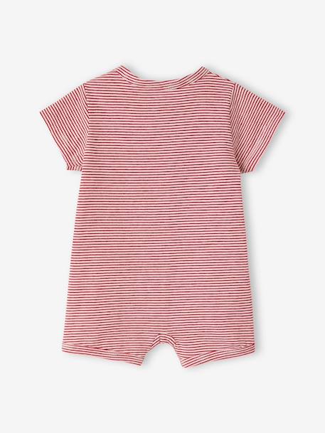 Lot 2 combishorts coton bio rouge 4 - vertbaudet enfant 