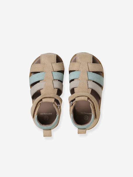 Chaussures premiers pas bébé scratchs lot beige+marine+marron 4 - vertbaudet enfant 