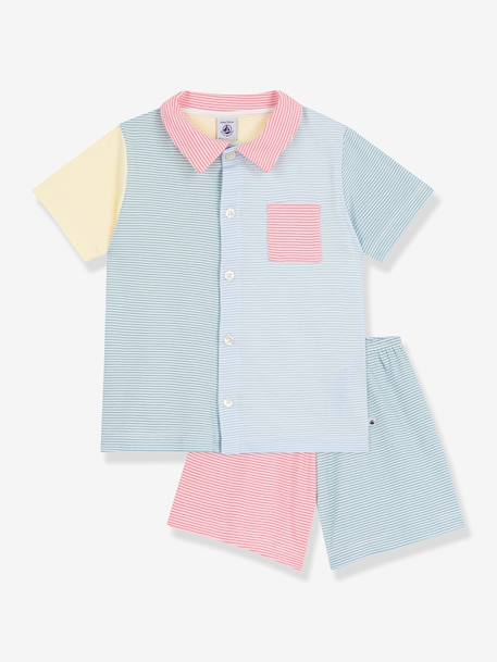 Ensemble Pyjama short Petit Bateau blanc 1 - vertbaudet enfant 