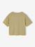 T-shirt manches courtes fille écru+kaki 5 - vertbaudet enfant 
