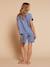 Pyjama short femme grossesse allaitement bleu chambray 4 - vertbaudet enfant 