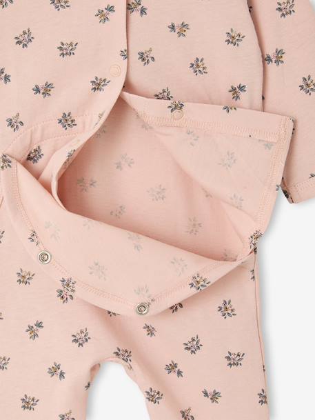 Pyjama dors-bien bébé fille coton biologique rose pâle 4 - vertbaudet enfant 