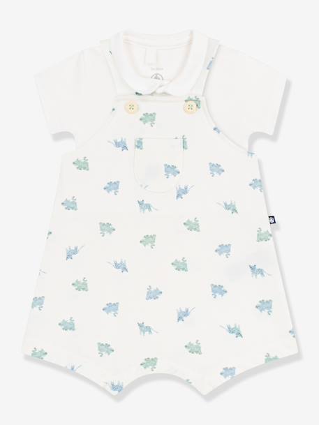 Ensemble salopette + body bébé Imprimé/blanc 1 - vertbaudet enfant 