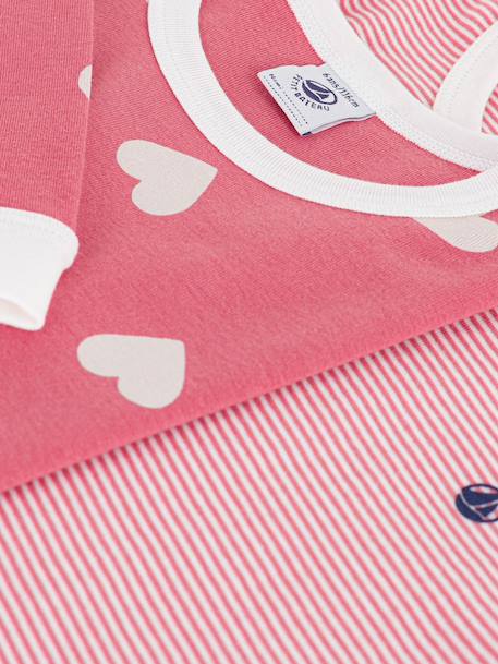 Lot de 2 pyjamas coton Petit Bateau blanc 3 - vertbaudet enfant 