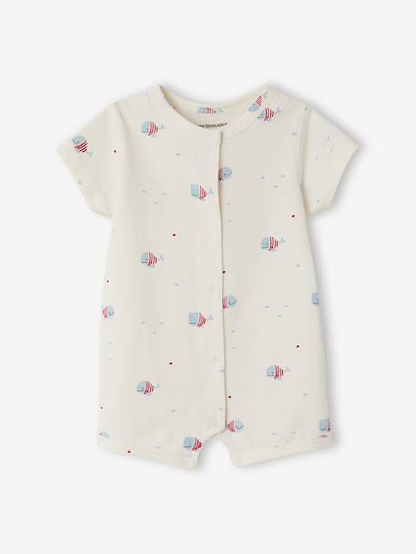 Lot 2 combishorts coton bio rouge 3 - vertbaudet enfant 