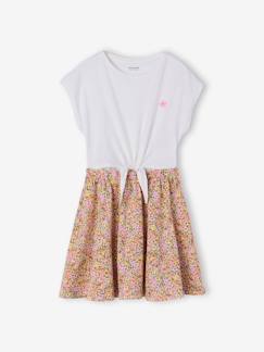 -Robe fille effet 2 en 1