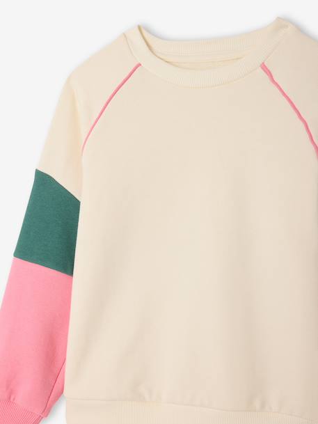 Sweat sport fille écru 5 - vertbaudet enfant 
