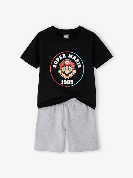Pyjashort garçon Super Mario noir 1 - vertbaudet enfant 