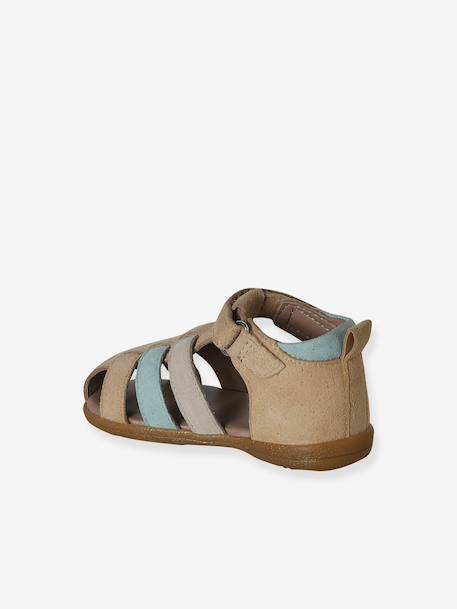 Chaussures premiers pas bébé scratchs lot beige+marine+marron 3 - vertbaudet enfant 