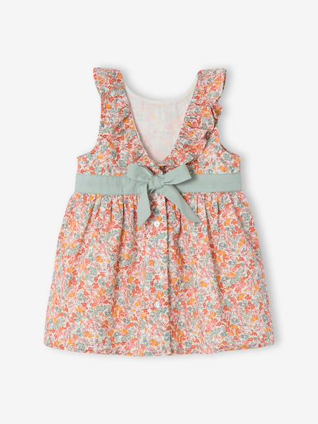 Robe bébé fille noeud ouverture dos multicolore 3 - vertbaudet enfant 