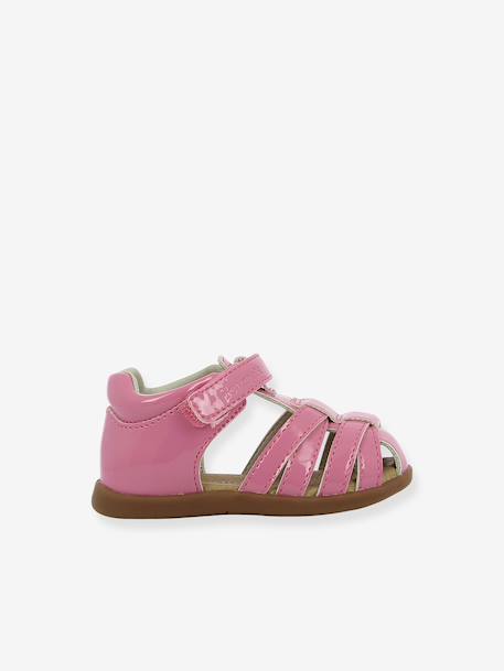 Sandales fille Berlingot bleu jean+rose 7 - vertbaudet enfant 