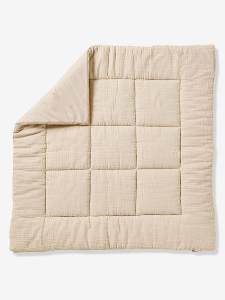 Tapis de sol / Fond de parc uni gaze et percale de coton indigo+ocre+olive+taupe+terracotta+vanille 33 - vertbaudet enfant 