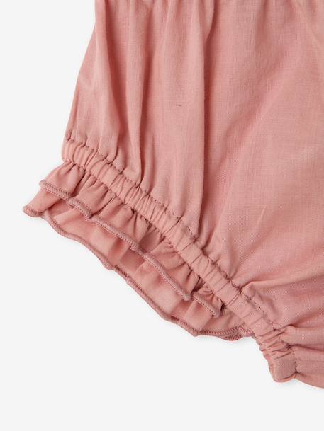 Robe et bloomer bébé fille coton blush 6 - vertbaudet enfant 