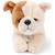 Peluche chien pour bébé bertha le bulldog américain - 20 cm Marron, blanc 1 - vertbaudet enfant 