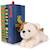 Peluche chien pour bébé bertha le bulldog américain - 20 cm Marron, blanc 4 - vertbaudet enfant 