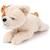 Peluche chien pour bébé bertha le bulldog américain - 20 cm Marron, blanc 2 - vertbaudet enfant 