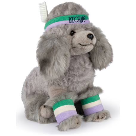 Peluche bébé hyacinthe le caniche - 32 cm Gris, violet, vert 3 - vertbaudet enfant 