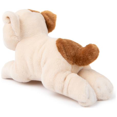 Peluche chien pour bébé bertha le bulldog américain - 20 cm Marron, blanc 3 - vertbaudet enfant 