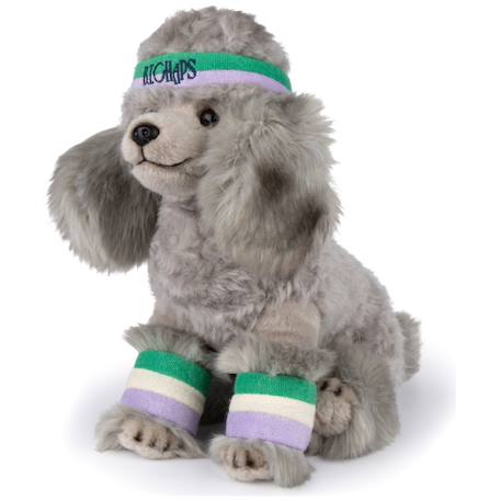 Peluche bébé hyacinthe le caniche - 32 cm Gris, violet, vert 2 - vertbaudet enfant 