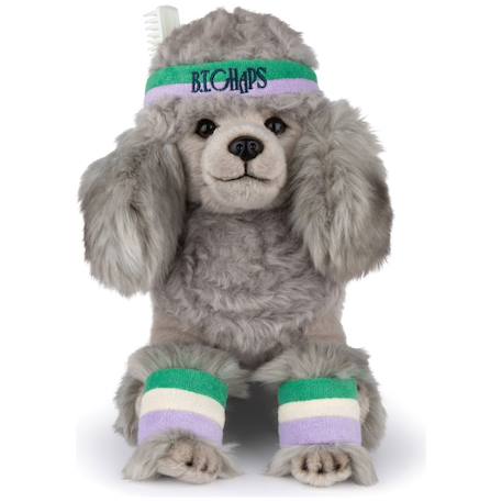 Peluche bébé hyacinthe le caniche - 32 cm Gris, violet, vert 1 - vertbaudet enfant 