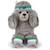 Peluche bébé hyacinthe le caniche - 32 cm Gris, violet, vert 1 - vertbaudet enfant 