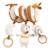 Spirale d'activités en bouclette coton bio - petit soleil Beige/bleu+Beige/jaune+Beige/rose 4 - vertbaudet enfant 
