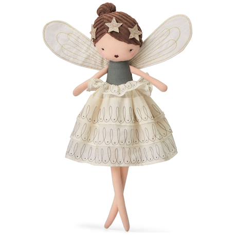 Poupée en tissu bébé fairy mathilda la fée – 35 cm Crème, doré et vert grisé 1 - vertbaudet enfant 