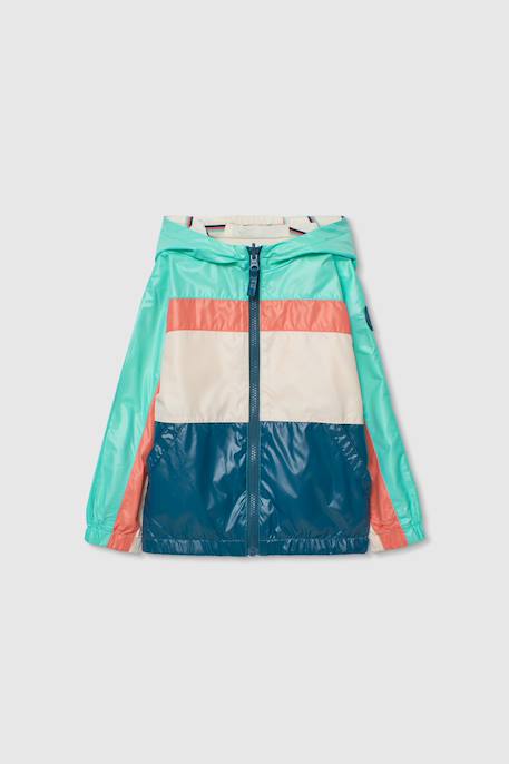 Garçon-Parka réversible enfant tissu technique color block