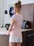 Ensemble 2 pièces pyjama short grossesse et allaitement rose 2 - vertbaudet enfant 