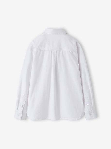 Chemise garçon manches longues blanc 2 - vertbaudet enfant 