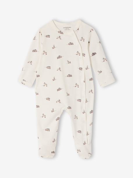 Lot de 2 pyjamas dors-bien bébé naissance gris chiné 3 - vertbaudet enfant 