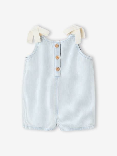 Combishort bébé fille coton rayé bleu 4 - vertbaudet enfant 