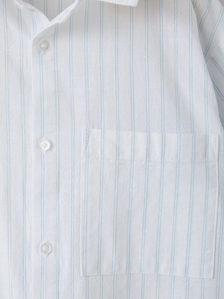 Chemise manches courtes rayé rayé bleu 5 - vertbaudet enfant 