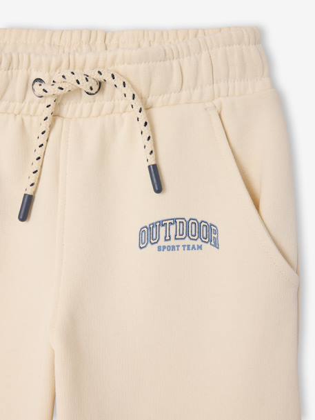 Jogging molleton taille ajustable écru+marine 3 - vertbaudet enfant 
