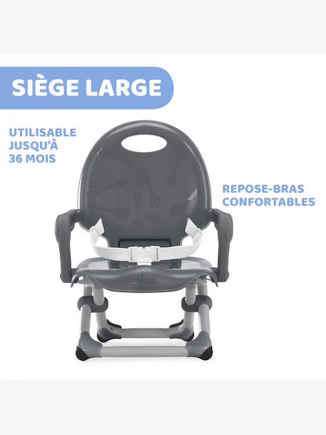 Rehausseur de chaise Pocket Snack anthracite+Sage 4 - vertbaudet enfant 