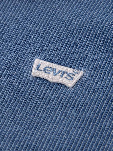 Débardeur côtelé enfant LEVIS bleu grisé+rose 3 - vertbaudet enfant 