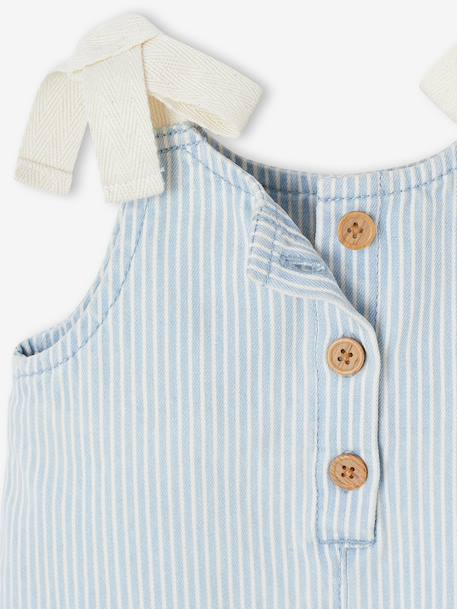 Combishort bébé fille coton rayé bleu 6 - vertbaudet enfant 
