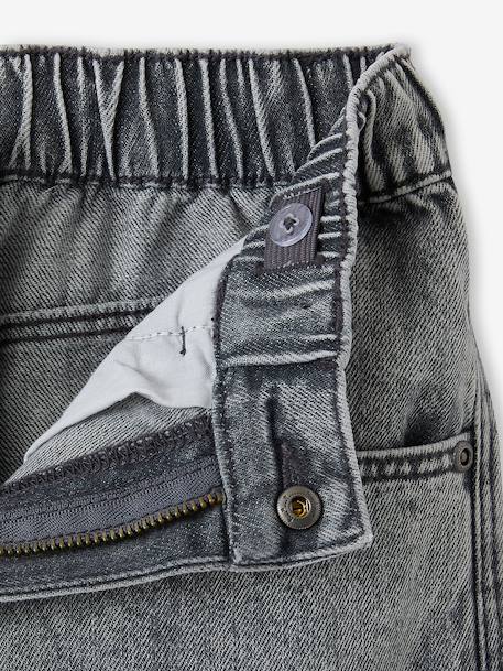Jean garçon loose battle denim bleached+denim gris 13 - vertbaudet enfant 