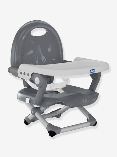 Rehausseur de chaise Pocket Snack anthracite+Sage 1 - vertbaudet enfant 