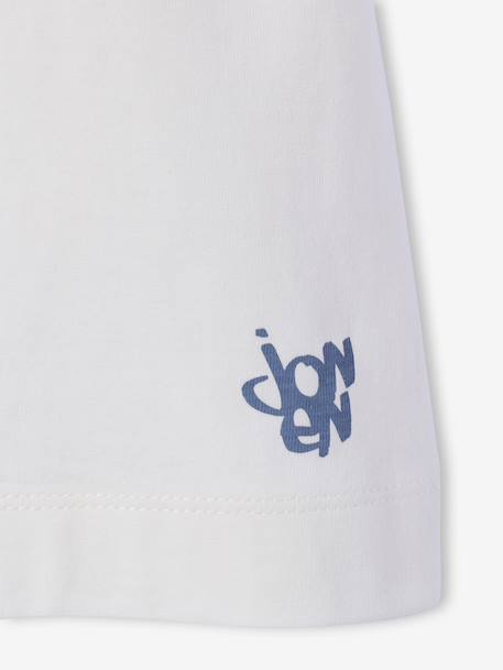 Lot 2 T-shirt manches courtes bleu grisé 9 - vertbaudet enfant 