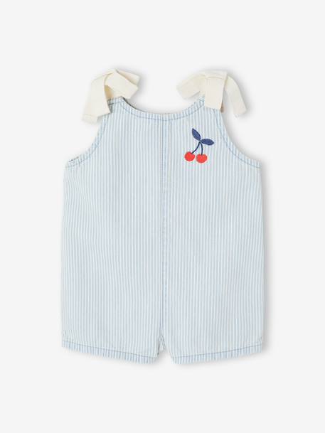 Combishort bébé fille coton rayé bleu 3 - vertbaudet enfant 