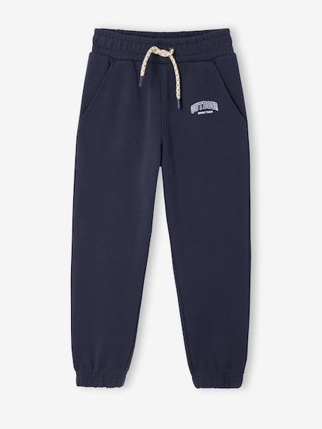 Jogging molleton taille ajustable écru+marine 6 - vertbaudet enfant 