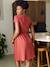 Robe croisée grossesse et allaitement terracotta 3 - vertbaudet enfant 