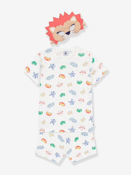 Ensemble Pyjacourt enfant avec masque Petit Bateau blanc 2 - vertbaudet enfant 