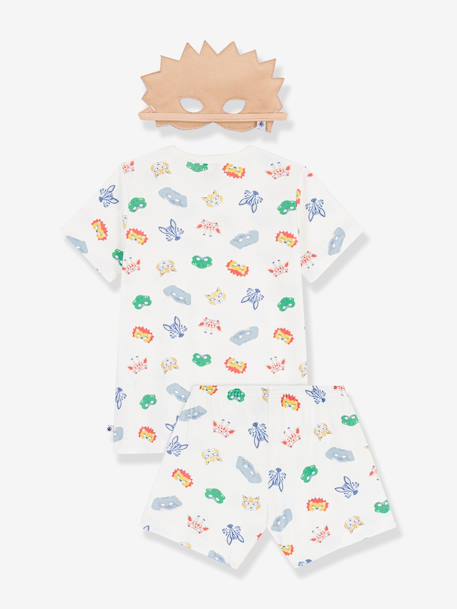 Ensemble Pyjacourt enfant avec masque Petit Bateau blanc 4 - vertbaudet enfant 