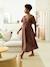 Robe longue mi mollet grossesse chocolat 1 - vertbaudet enfant 